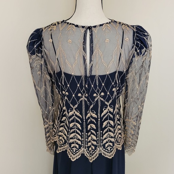 Cachet by Bari Protas Vintage Formal Dress Mother of the Bride Elegant Evening - Picture 5 of 8